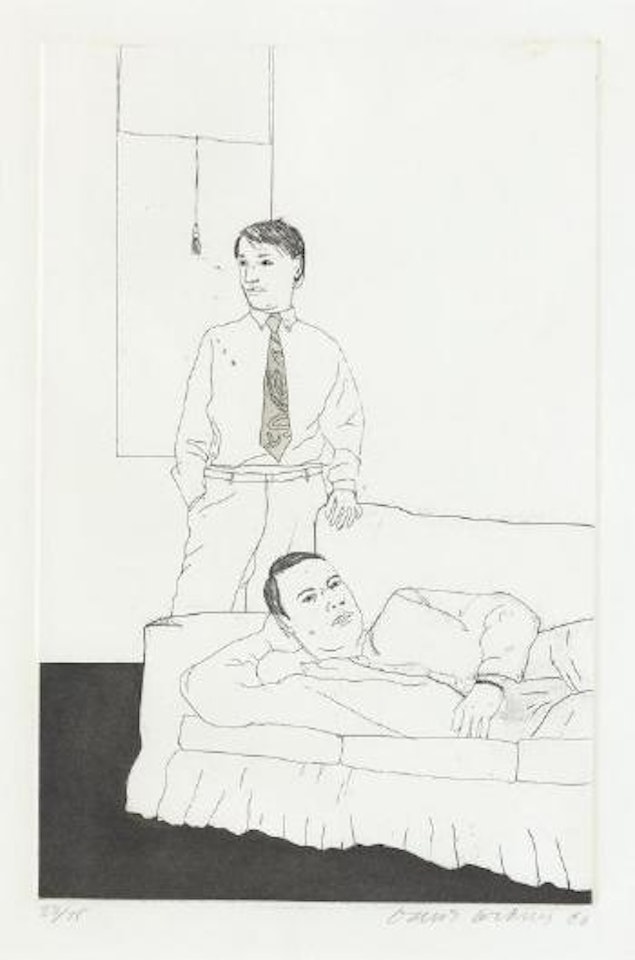 Beautiful White Flower by David Hockney