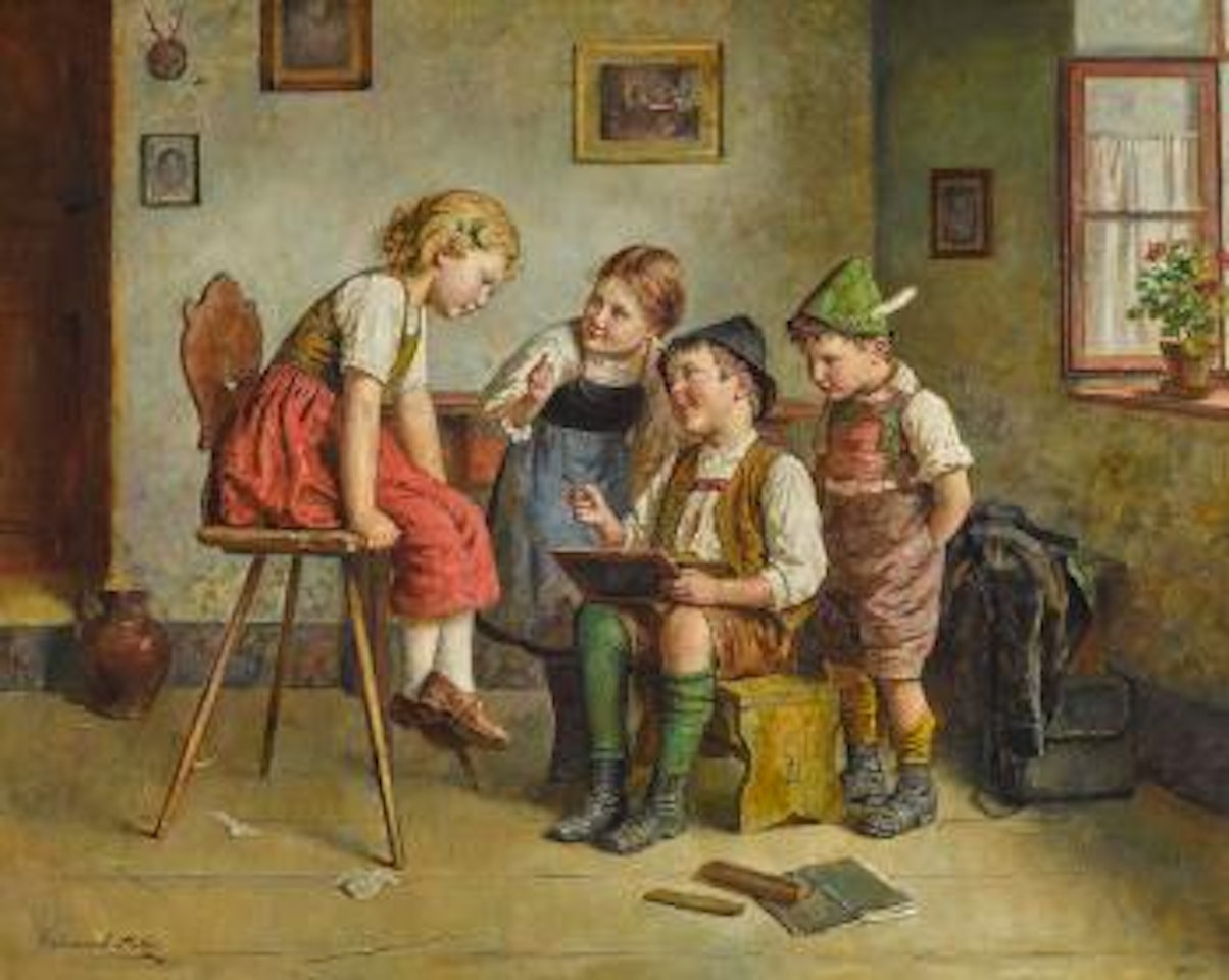Schulkinder by Edmund Adler