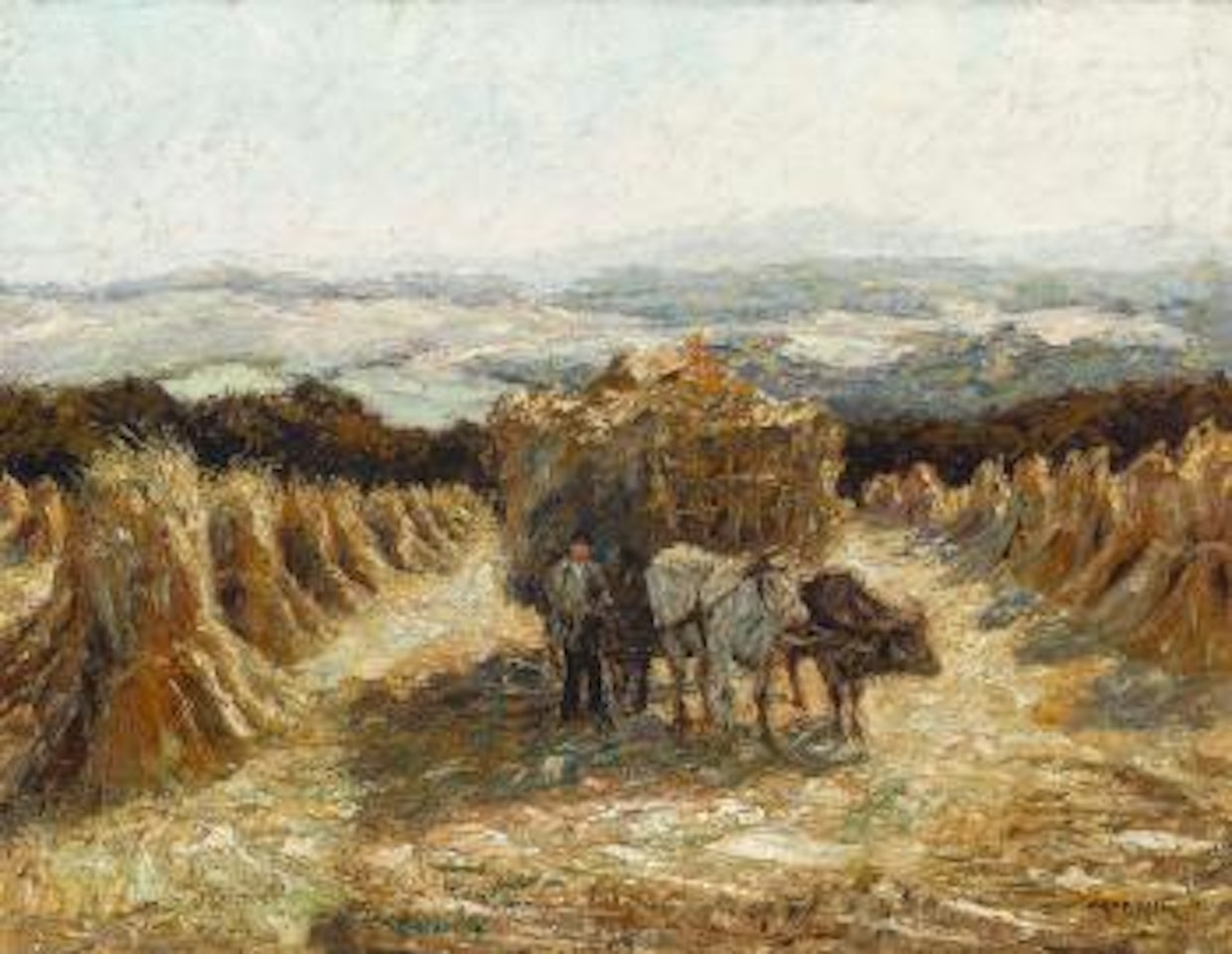 Bei der Heuernte by Otto Pippel