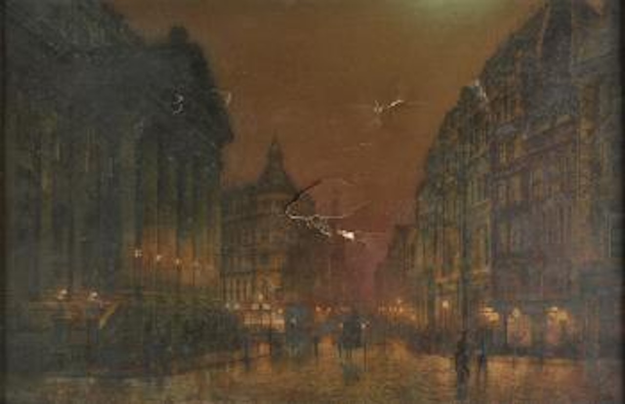 Mansion House, London by John Atkinson Grimshaw