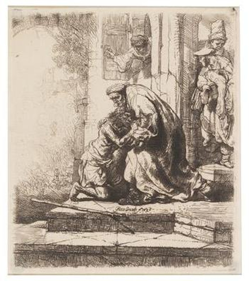 The Return of the Prodigal Son by Attributed to Rembrandt Harmensz van Rijn