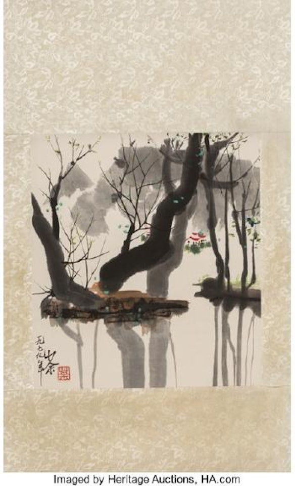 Willow By The River by Wu Guanzhong
