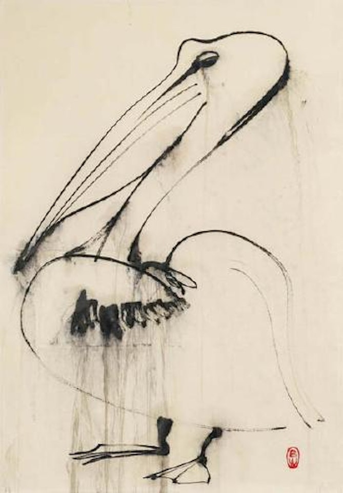 Pelican Dripping Water by Brett Whiteley