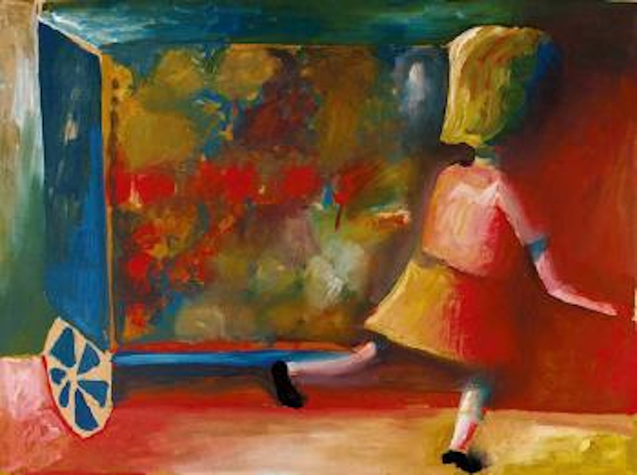 The Flower Cart by Charles Blackman