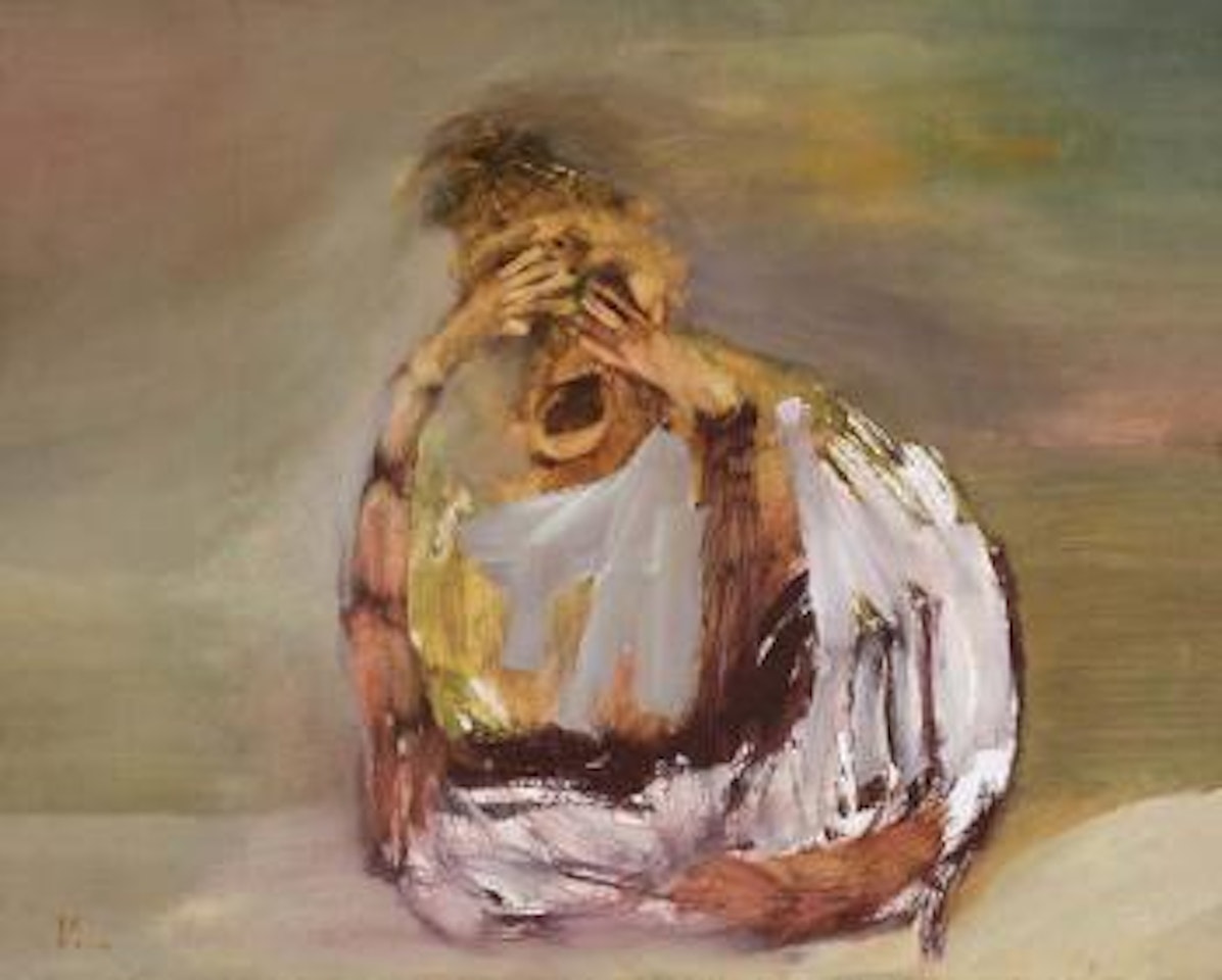 Africa - Seated Beggar by Sidney Nolan