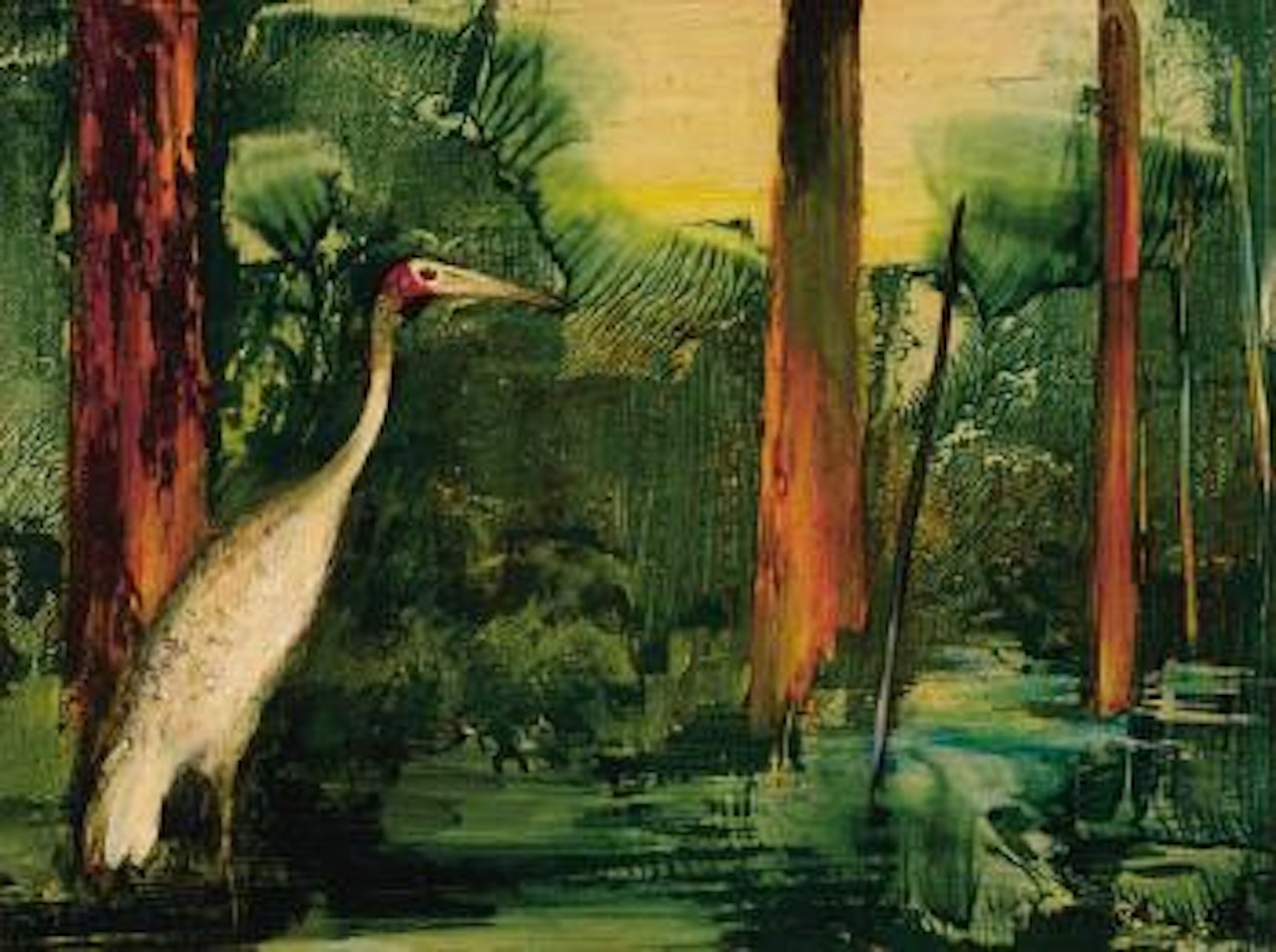Ibis and Forest by Albert Tucker