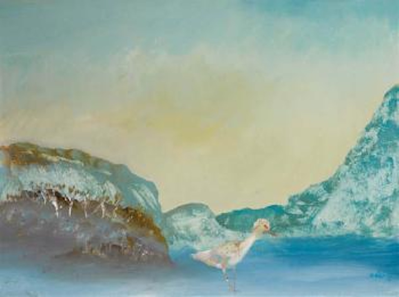 Bird in Landscape by Sidney Nolan