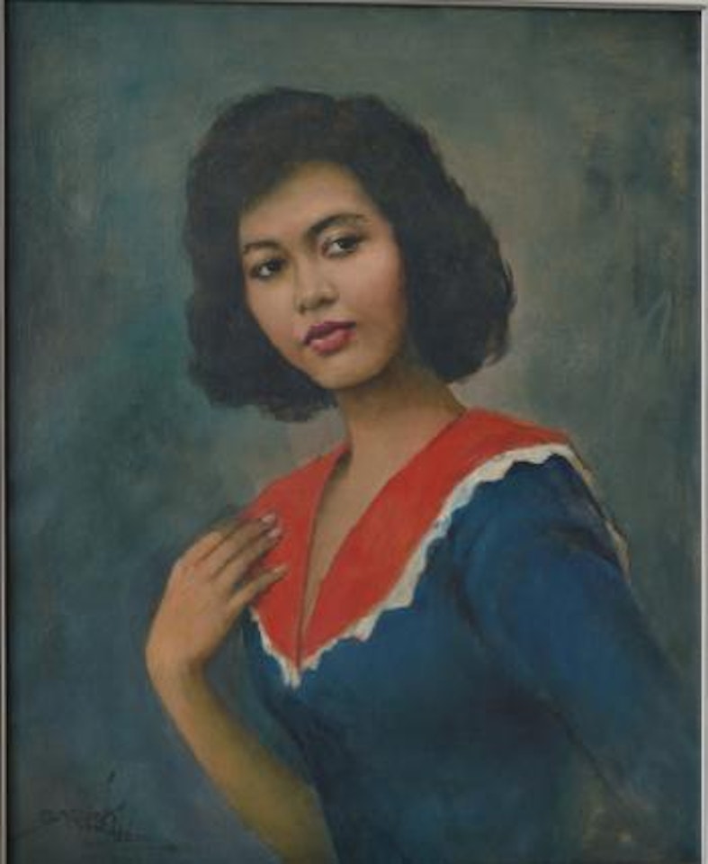 The Model's Face by Raden Basoeki Abdullah