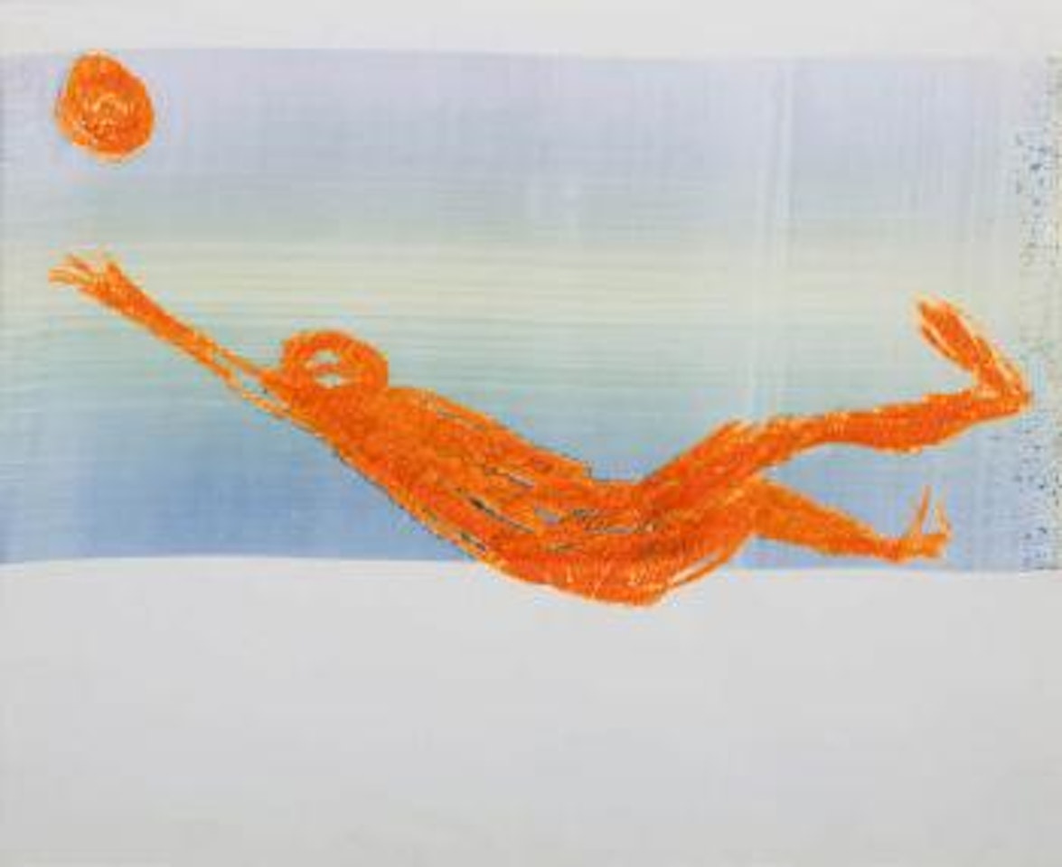 Orange Floating Figure by Sidney Nolan