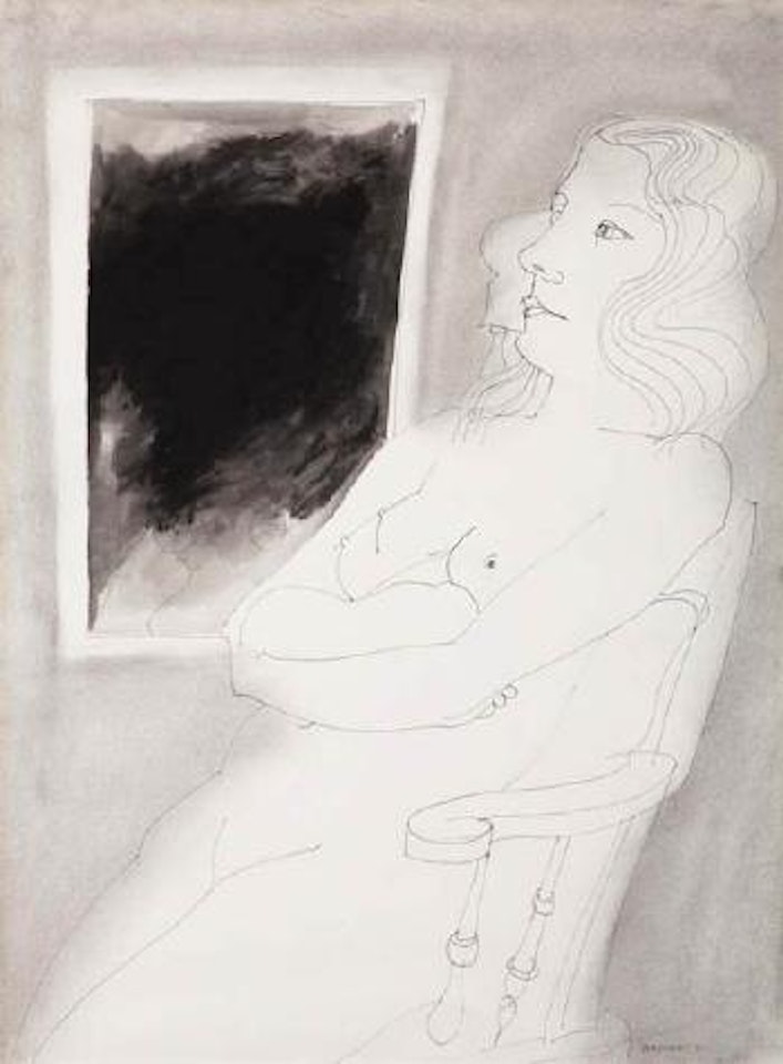 Seated Nude by Charles Blackman
