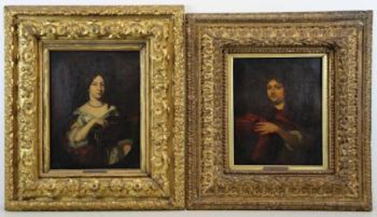 Portrait of a Lady; Portrait of a Gentleman by Nicolaes Maes