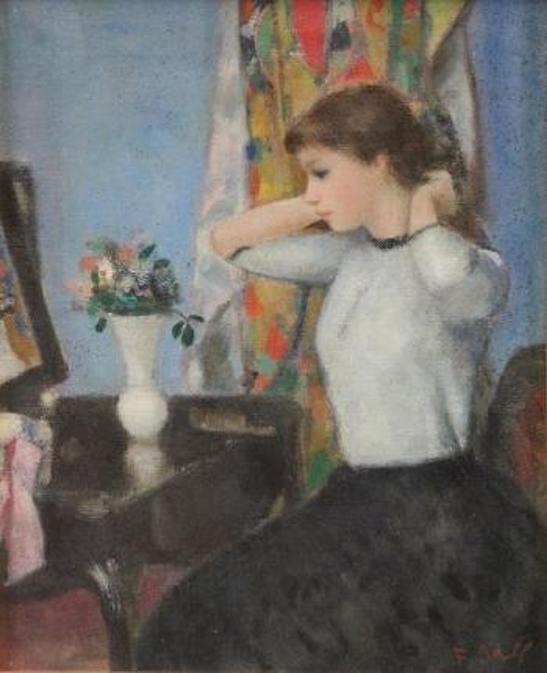 Girl At Vanity by François Gall