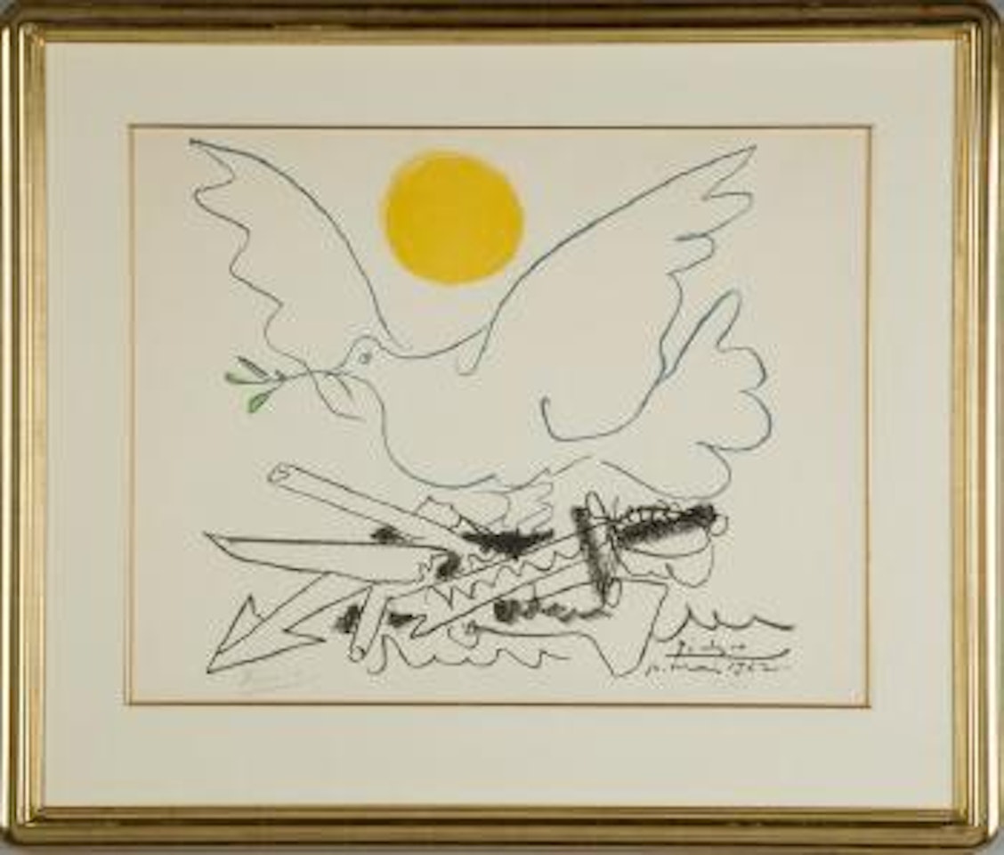 Dove with Yellow Sun by Pablo Picasso