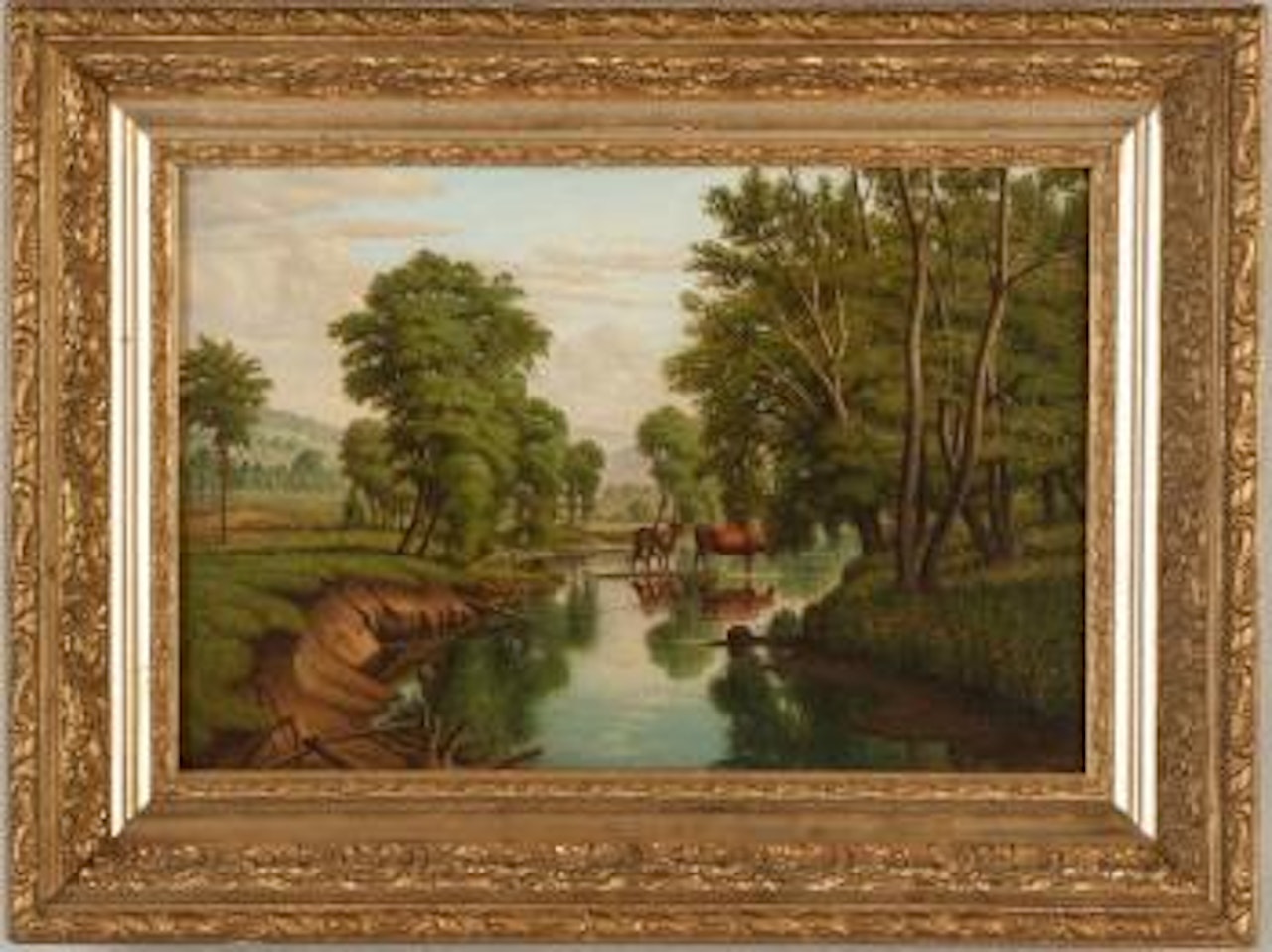 Onondaga Creek above Syracuse, NY by Levi Wells Prentice