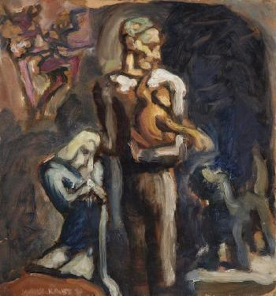 Les musiciens ambulants by Emmanuel Mané-Katz