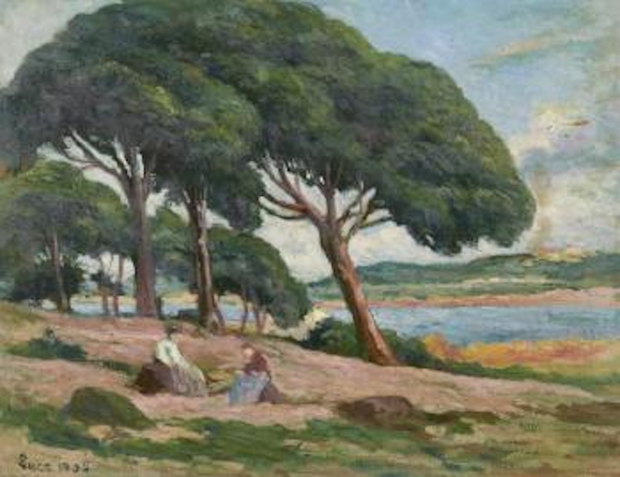 Saint Tropez, pins parasols by Maximilien Luce
