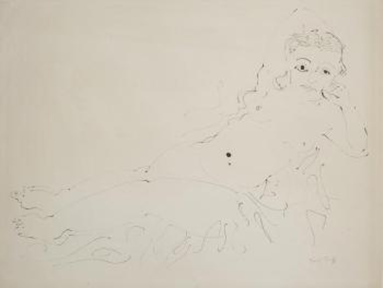 Nu allongé by Raoul Dufy