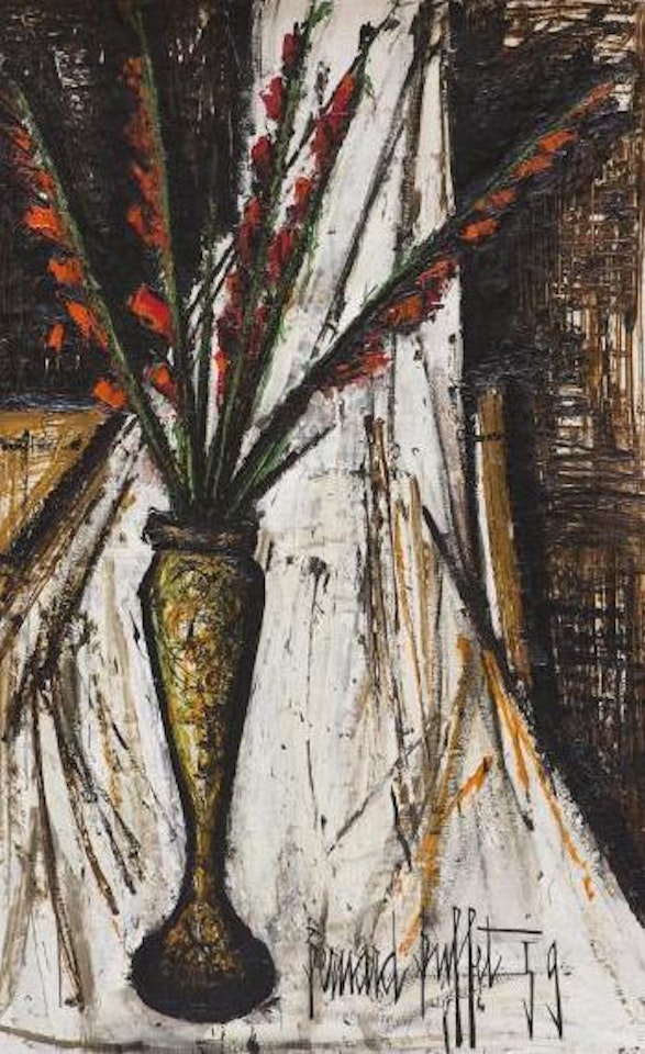 Glaïeuls rouges by Bernard Buffet