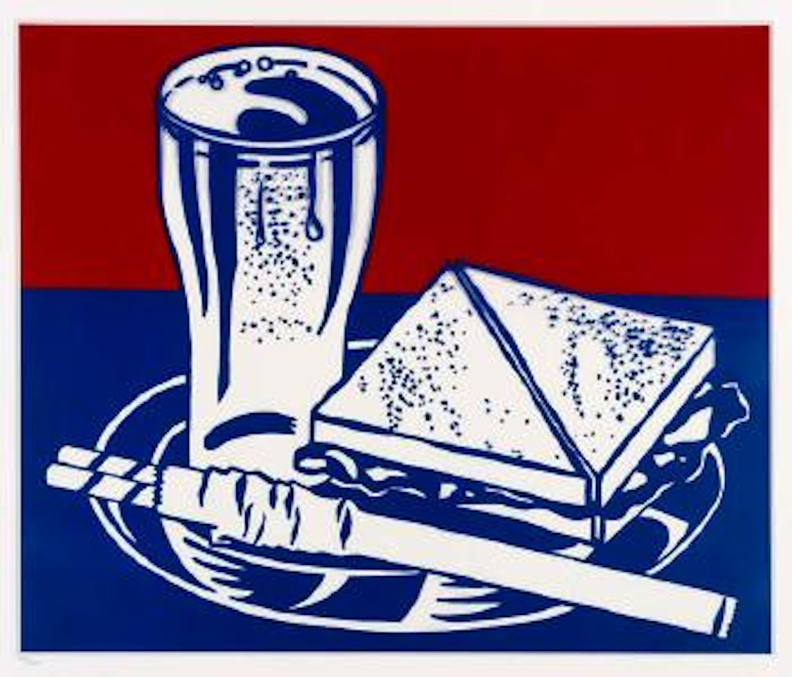 Sandwich and Soda by Roy Lichtenstein