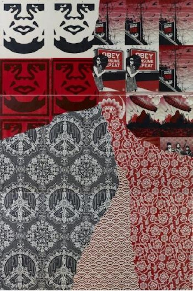 Andre meets peace bombers by Shepard Fairey