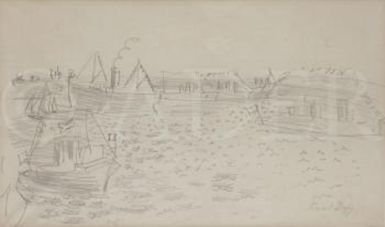 Bateau dans le port by Raoul Dufy