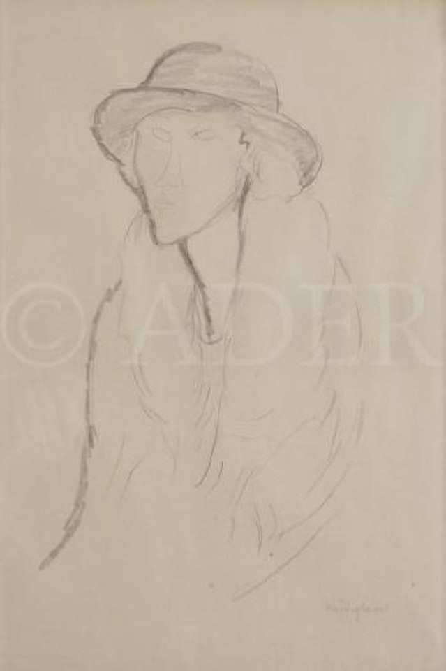 Portrait présumé de Beatrice Hastings by Amedeo Modigliani