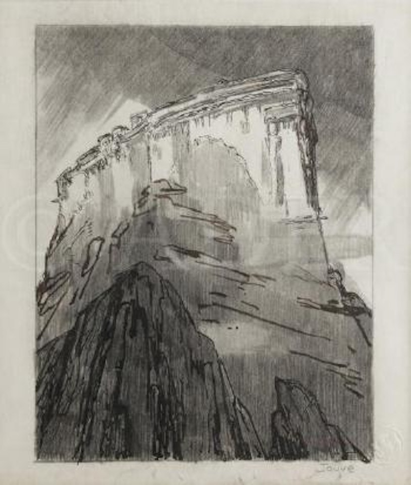 Mont Athos, monastère de Simonos Petra by Paul Jouve