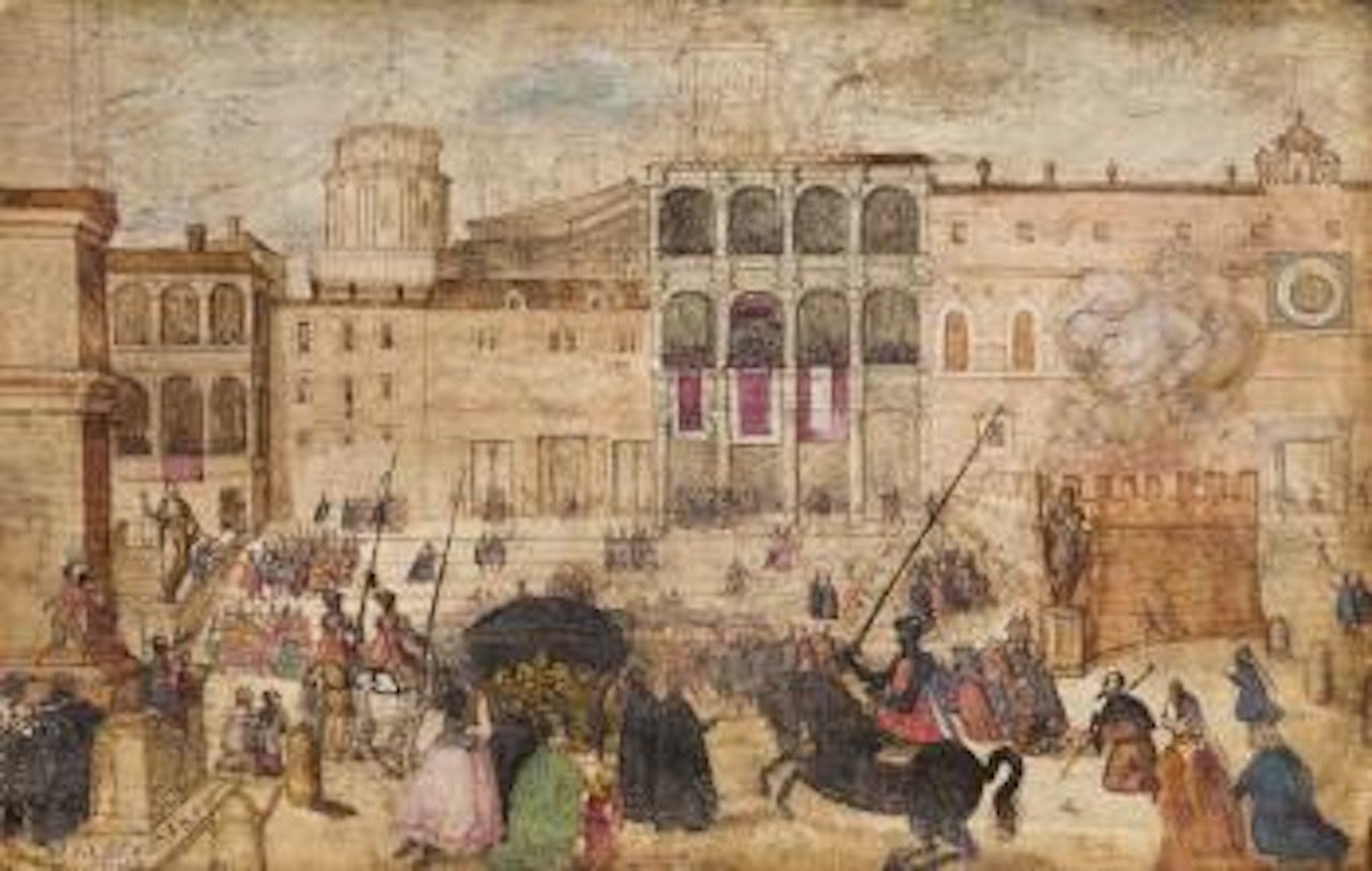 L'entrée triomphale dans une ville by Flemish School