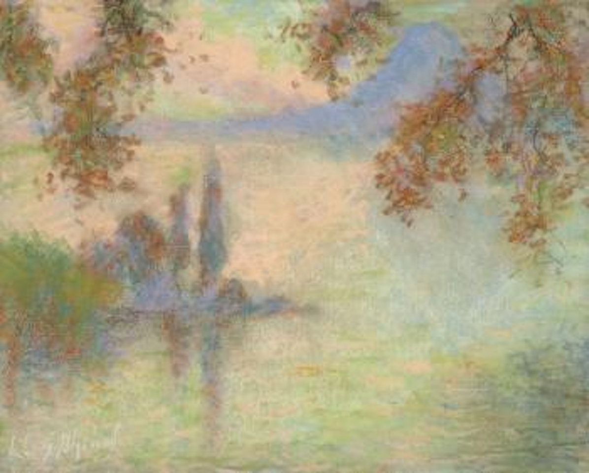 Paysage lacustre by Lucien Lévy-Dhurmer