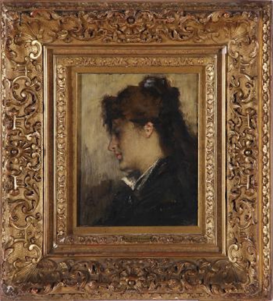 Portrait of a beauty by Alfred Stevens