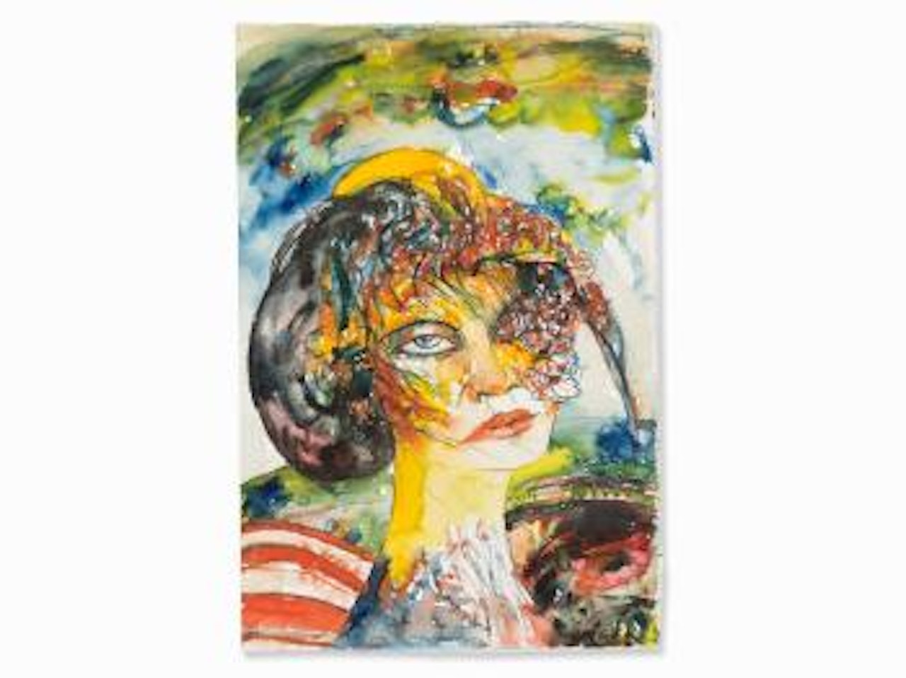 Woman with Exotic Hat by John Bellany