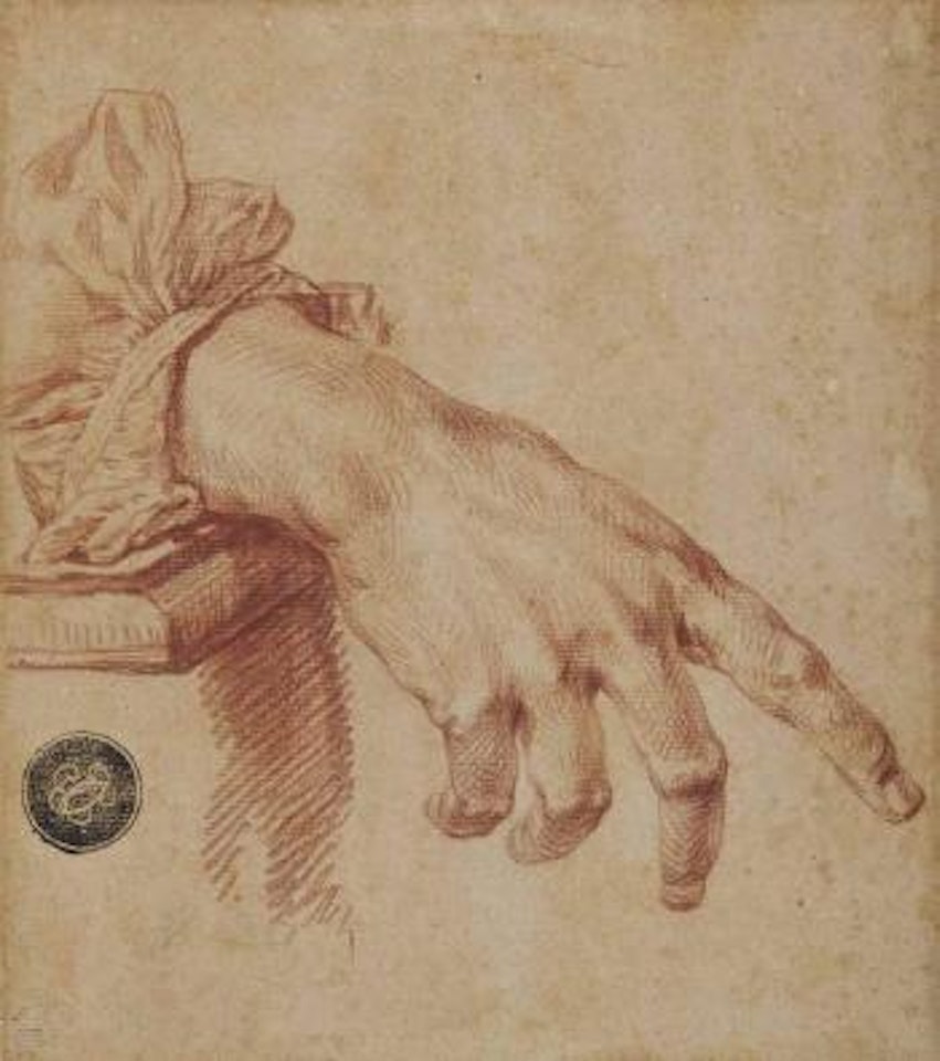Etude d'une main droite by Jean-Baptiste Greuze