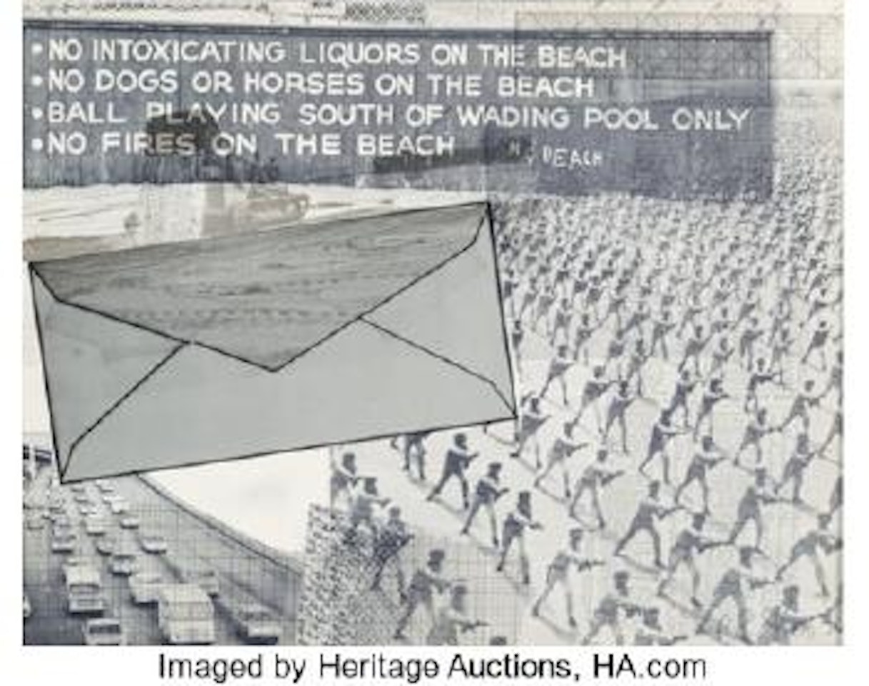 Untitled (No Intoxicating Liquors on the Beach) by Robert Rauschenberg