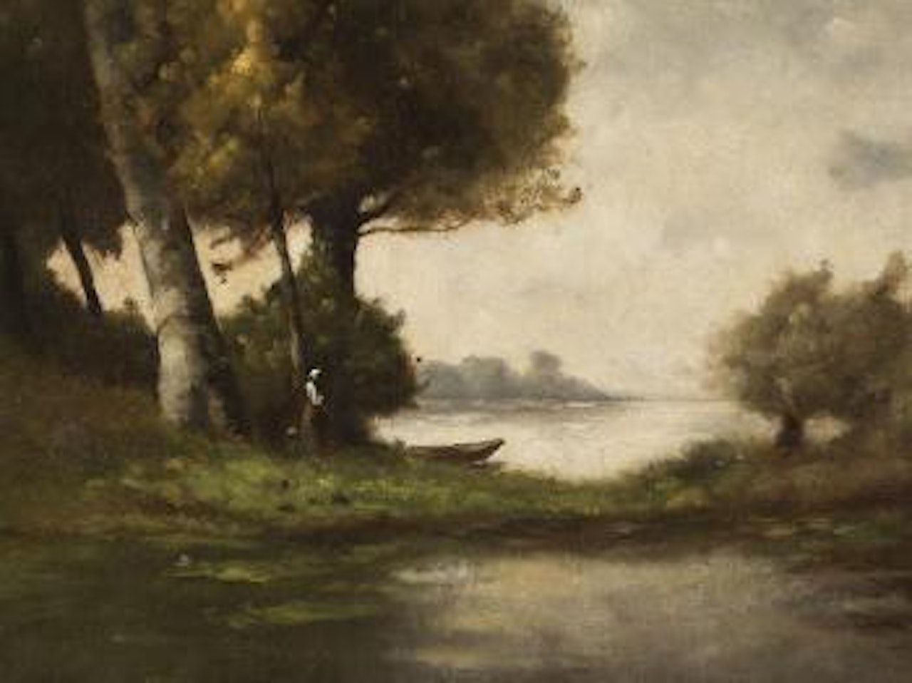 Pêcheur à La Barque by Paul Désiré Trouillebert