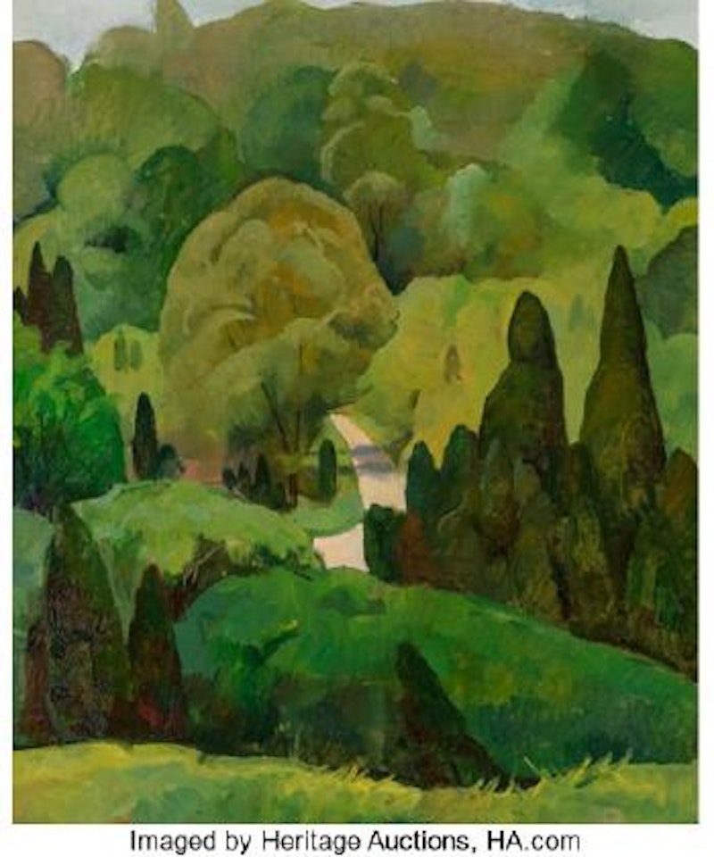 Verdant Landscape, Summer by Luigi Lucioni