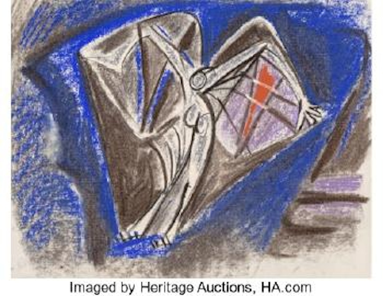 Personnage Ailé, Russian Ballet Les présages illustration by André Masson