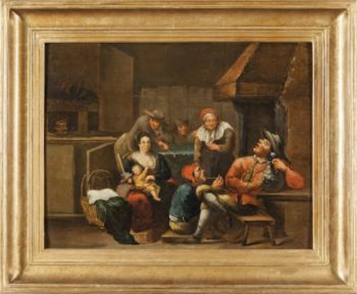 Interno di osteria by Egbert van Heemskerk III