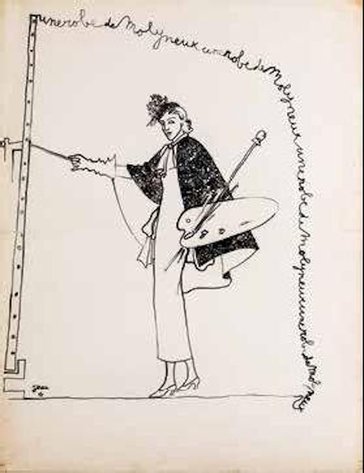 Une robe de Molyneux by Jean Cocteau