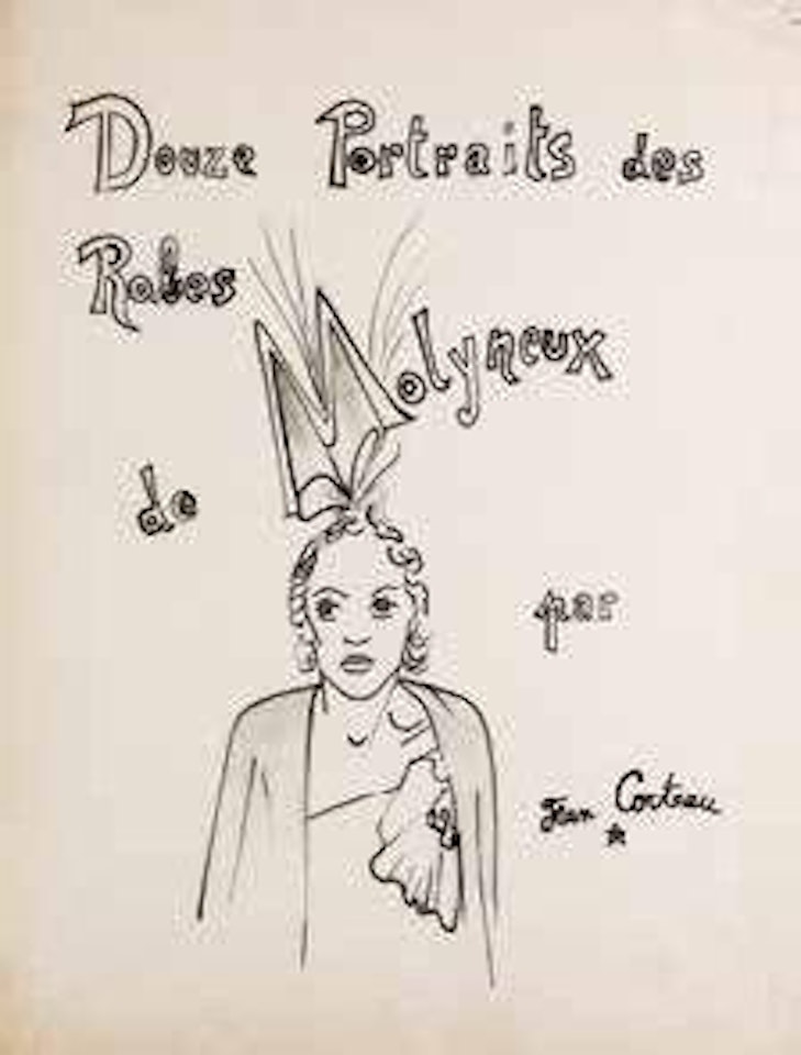 Douze portraits des robes de Molyneux by Jean Cocteau