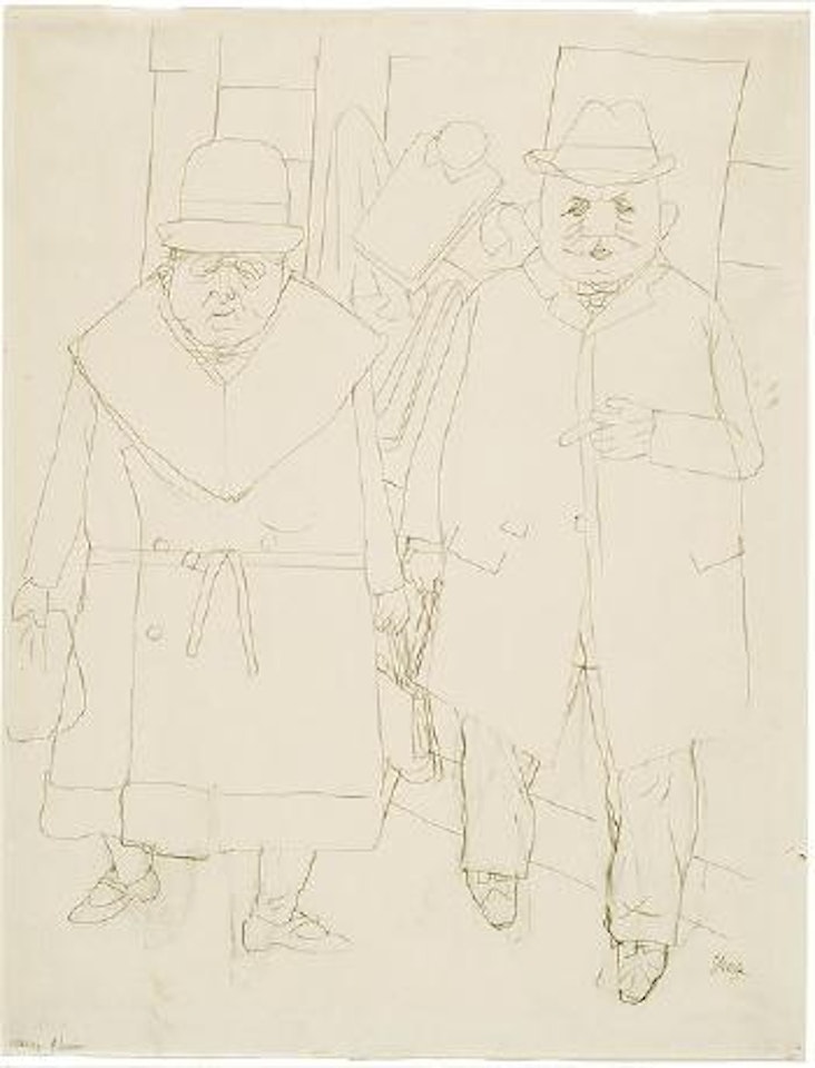 Ehepaar (Spaziergang) by George Grosz