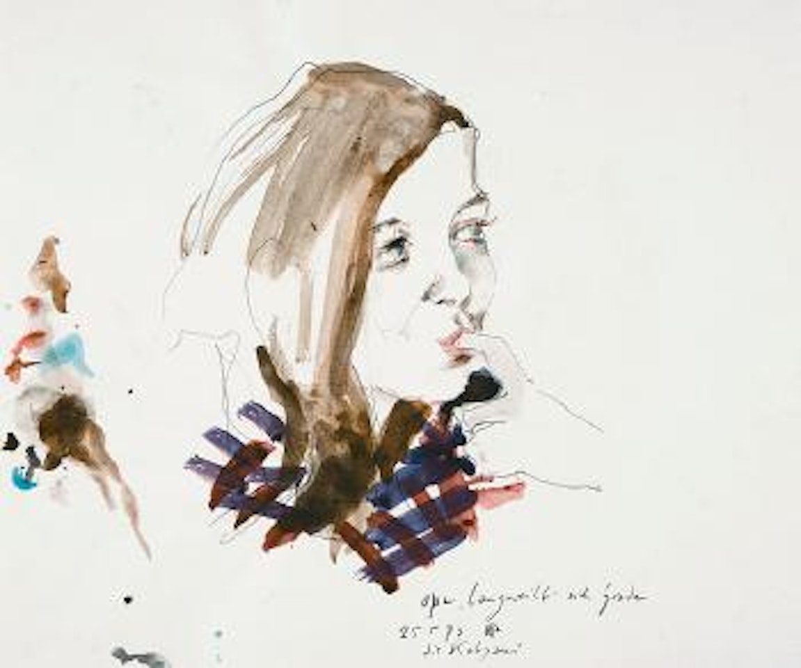 Opa "langweilt" sich g'rade by Horst Janssen