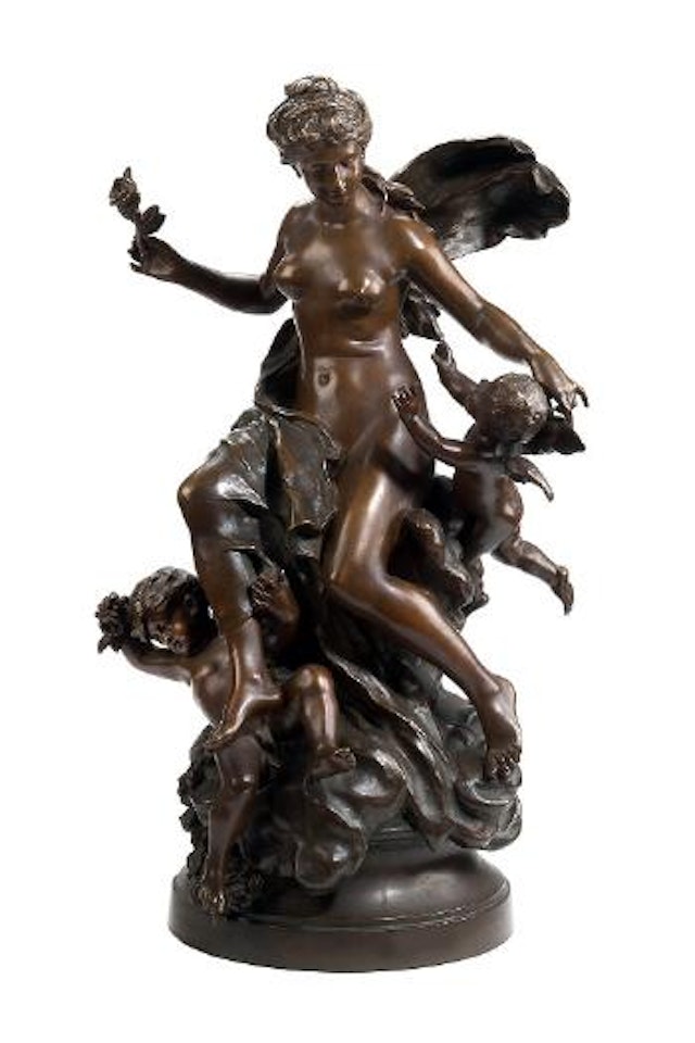 Nymphe et deux amours by Mathurin Moreau