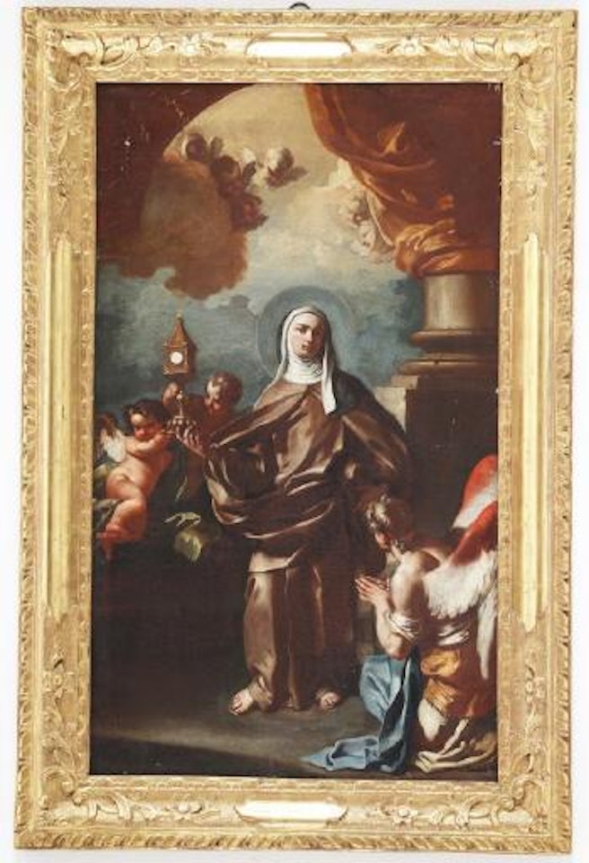 Santa Chiara e angeli by Francesco Solimena