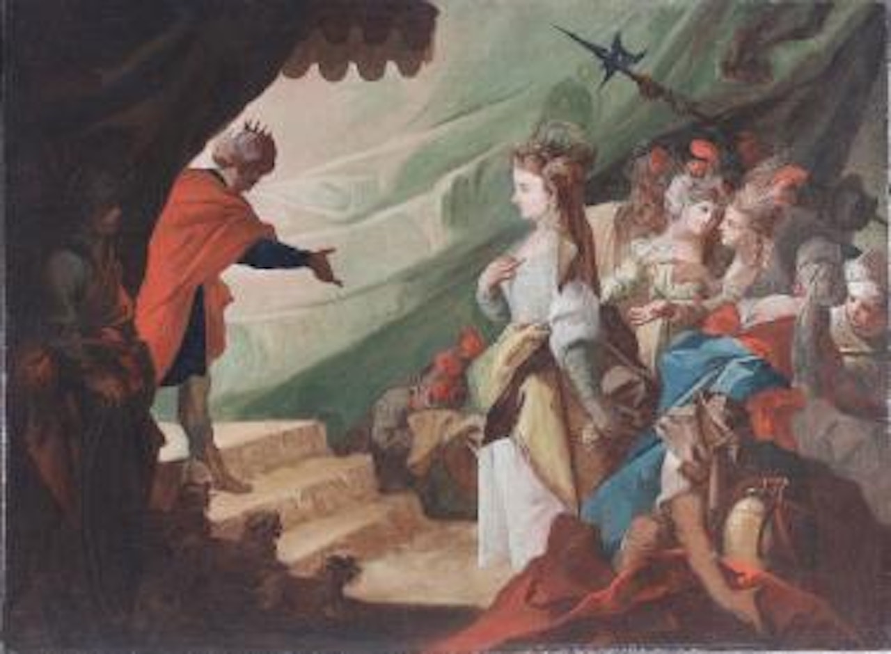 Salomone che Riceve la Regina di Saba by Giuseppe Bernardino Bison