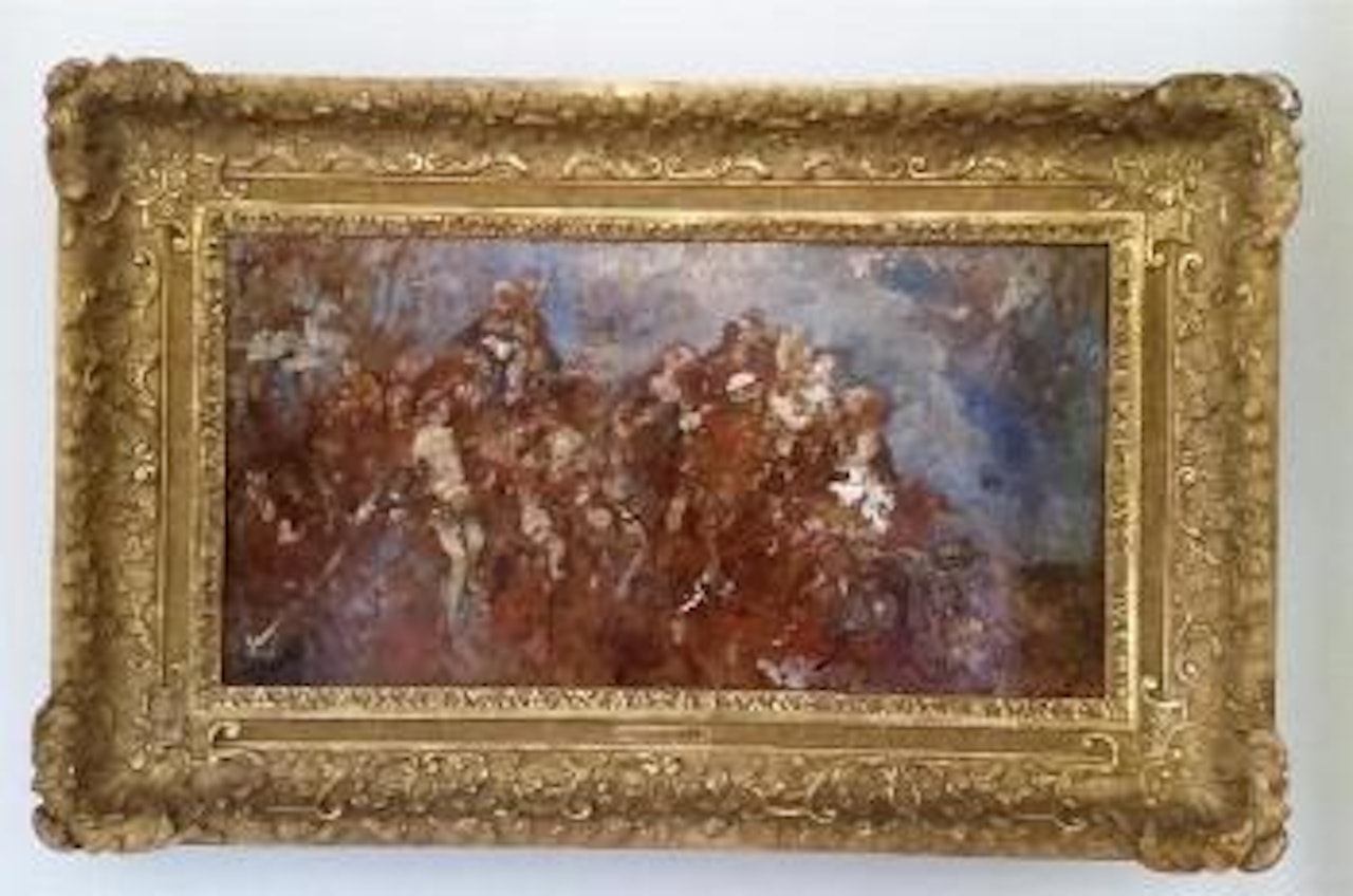 Assemblée de personnages by Adolphe Monticelli