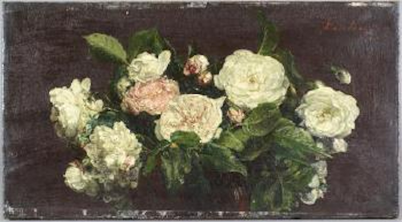 Roses blanches by Henri Fantin-Latour