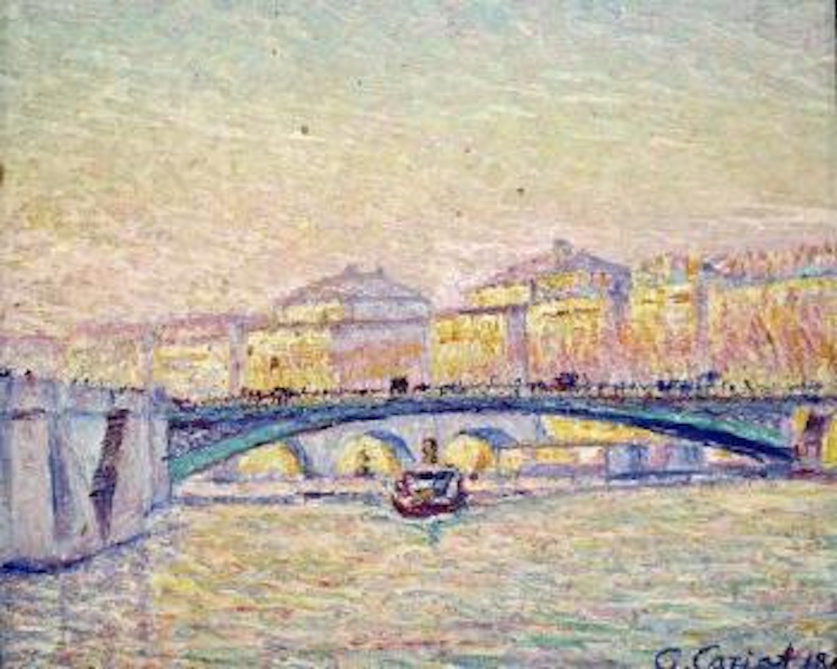 Vue du Pont d'Arcole by Gustave Cariot
