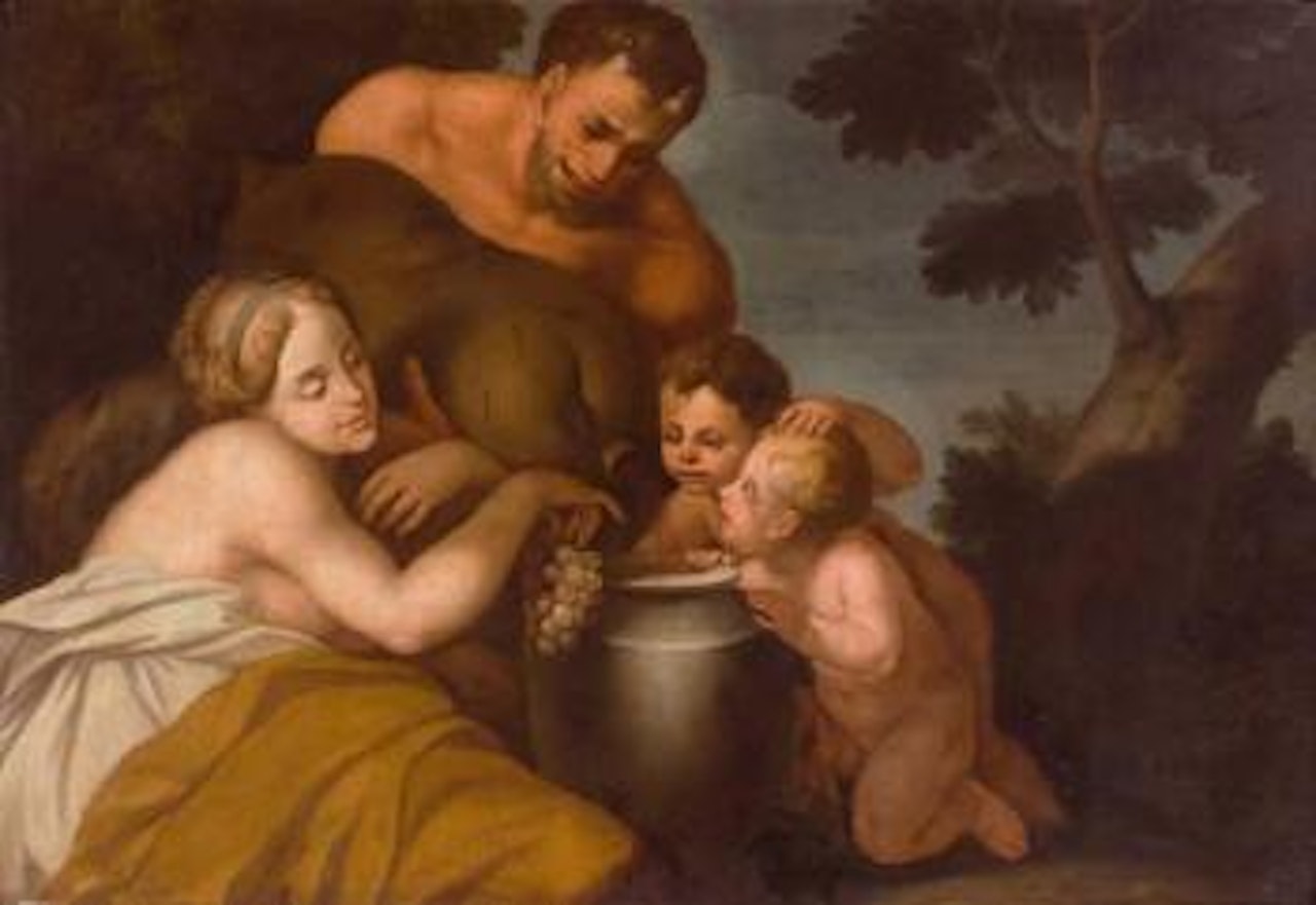 Satyrfamilie by German School