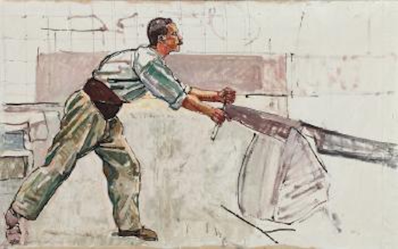 Der Holzsäger by Ferdinand Hodler