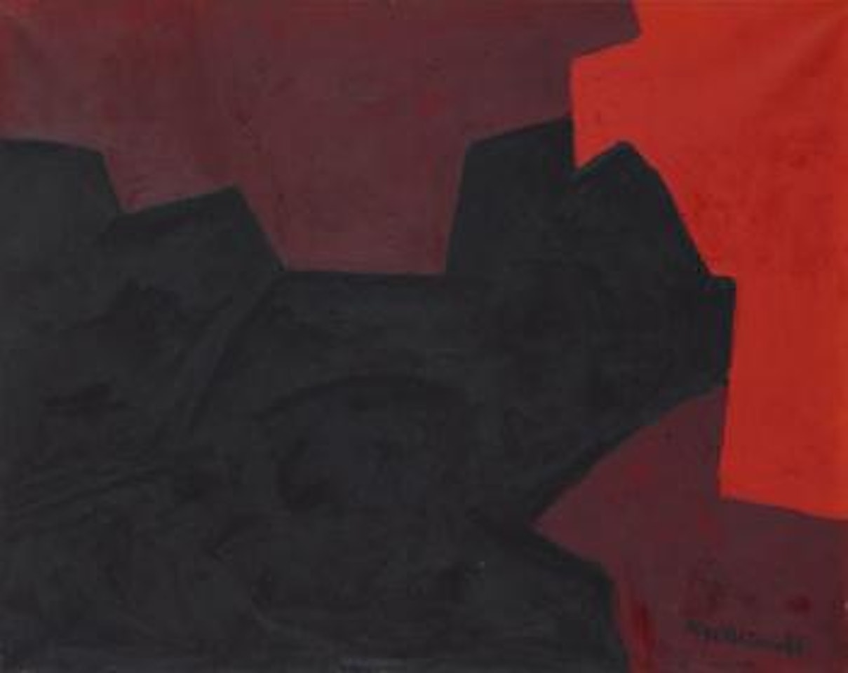 Composition rouge et noir by Serge Poliakoff